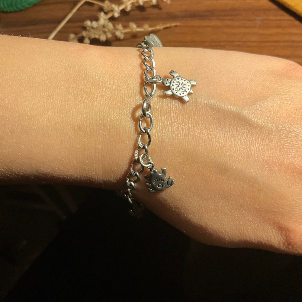 Sterling Silver Southwestern Charm Bracelet - Picture 7 of 9